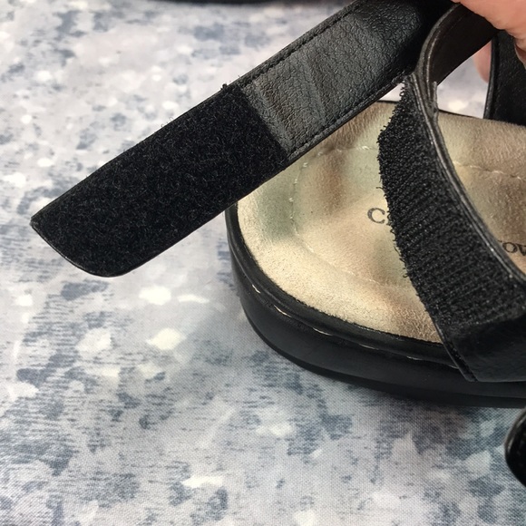 Croft & Barrow Boathouse Black Strappy Sandals Women’s 6.5M 🖤Like NEW🖤 - Picture 10 of 12